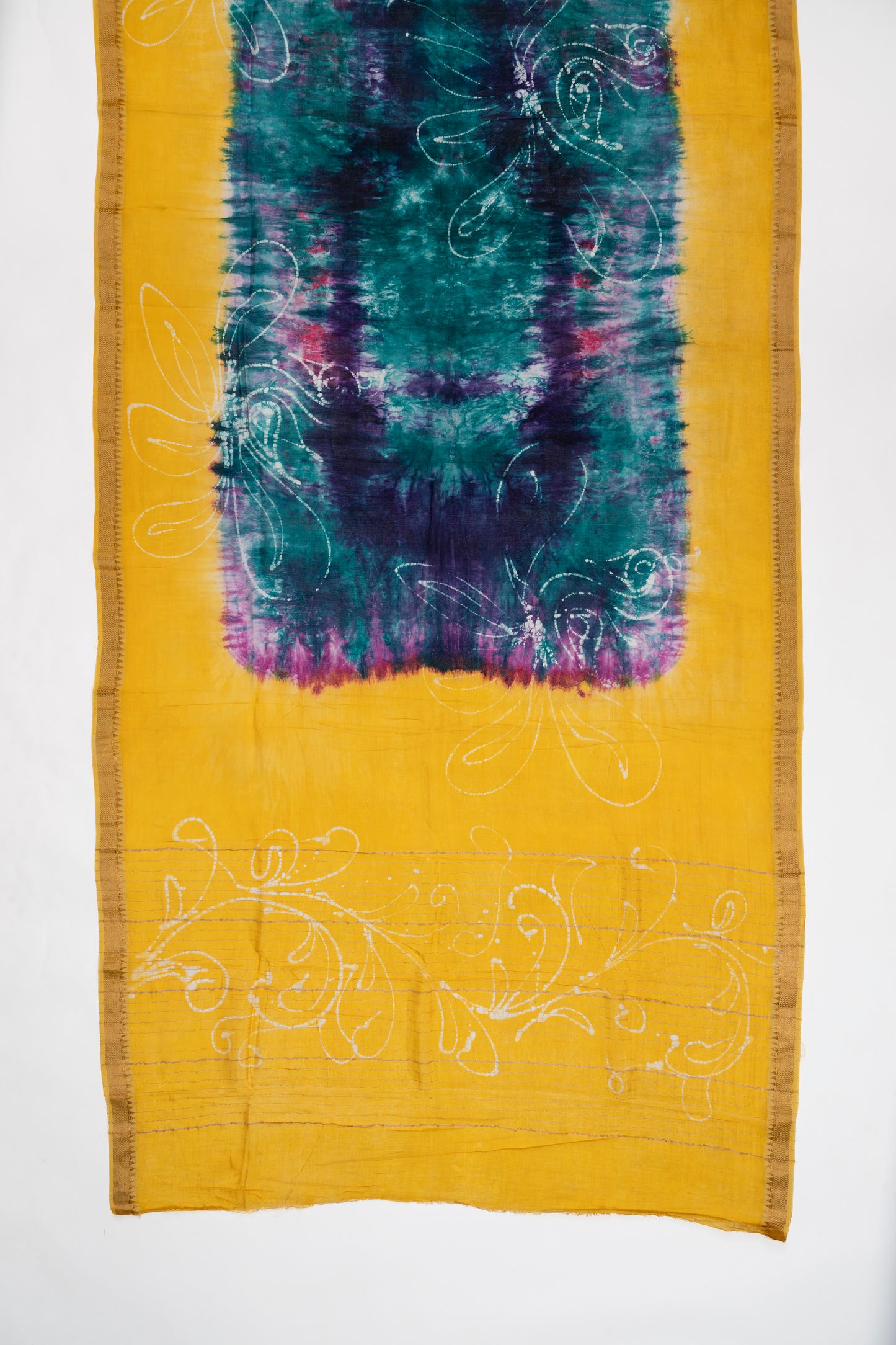 Rama Blue And Purple Mangalagiri Seiko Cotton Saree