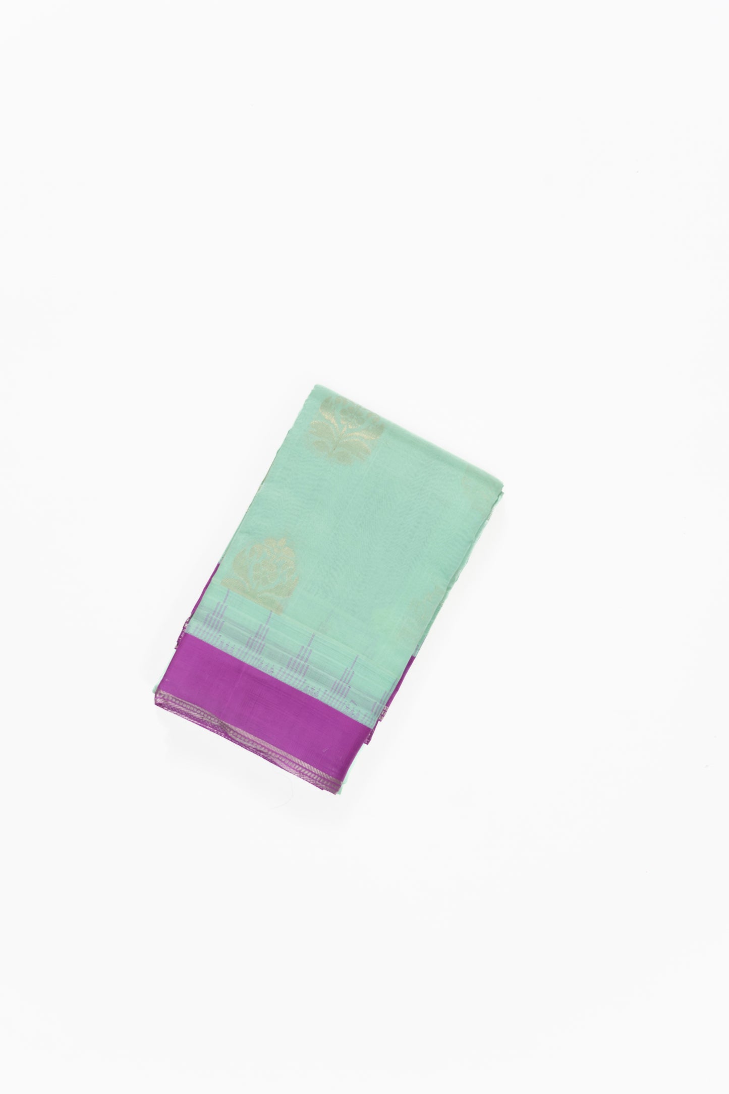 Sea Green & Pink Mangalagiri Pattu Saree