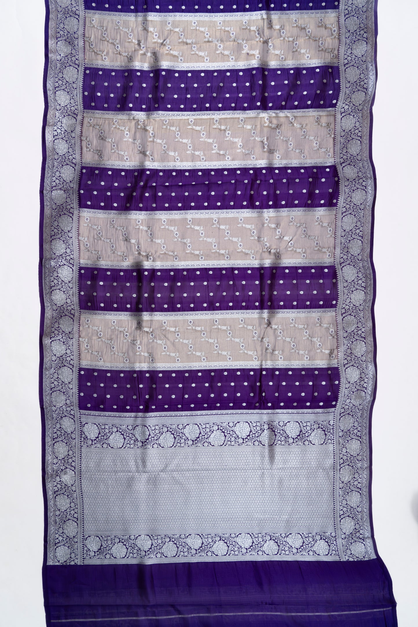 Purple Lines Raw Mango Saree