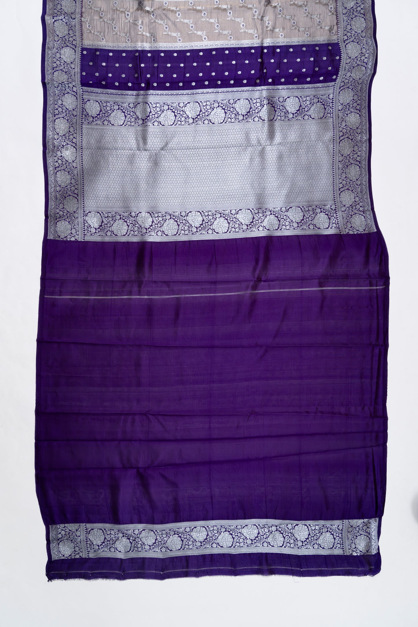 Purple Lines Raw Mango Saree
