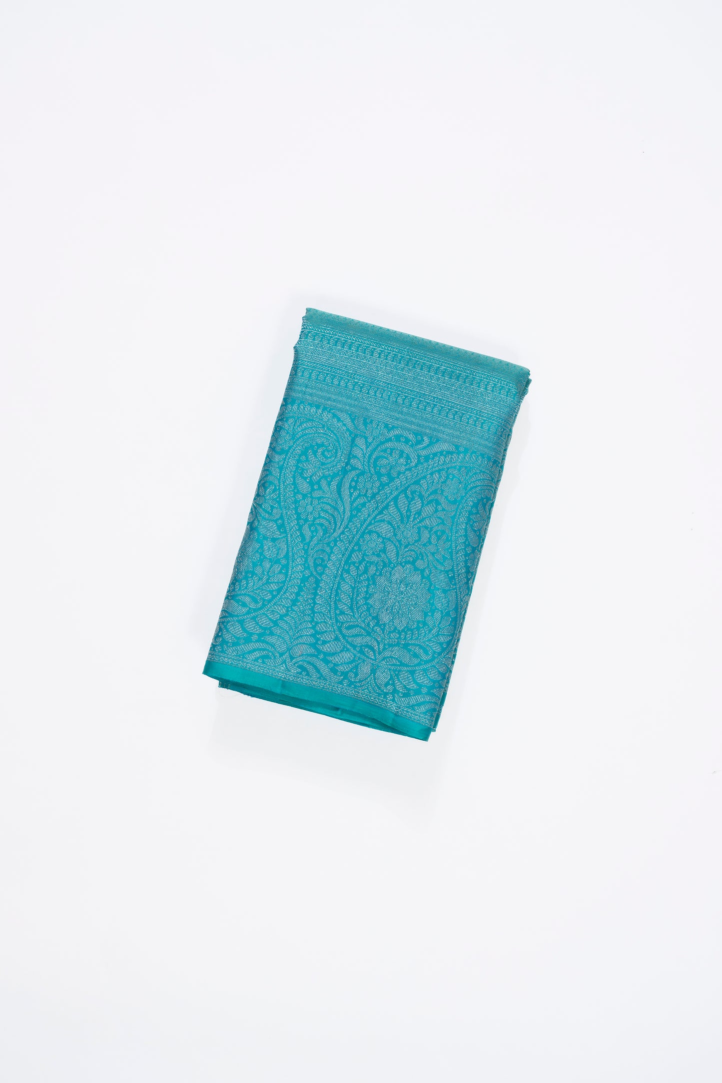 Bright Blue Jaal Kanchi Pattu Saree