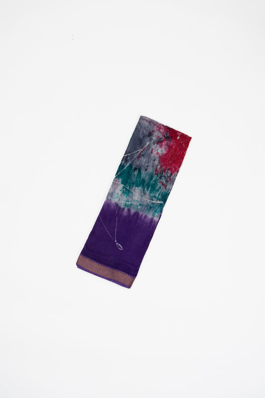 Rama Blue And Purple Mangalagiri Seiko Cotton Saree