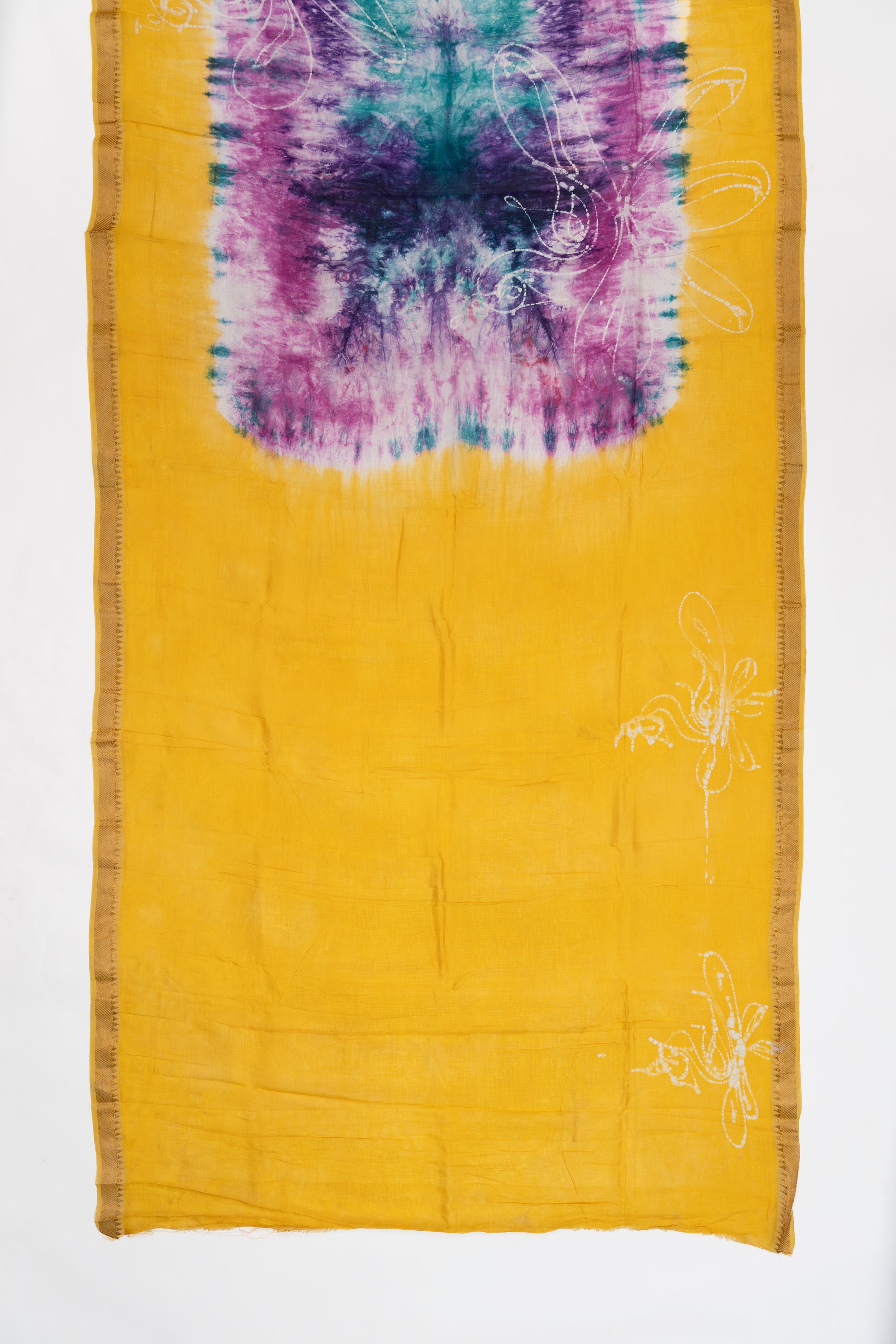 Rama Blue And Purple Mangalagiri Seiko Cotton Saree