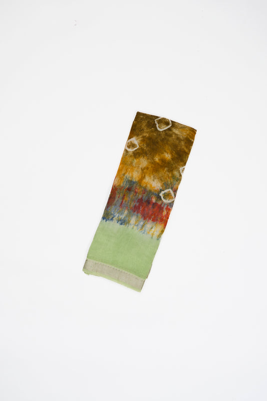 Yellow And Green Mangalagiri Seiko Cotton Saree