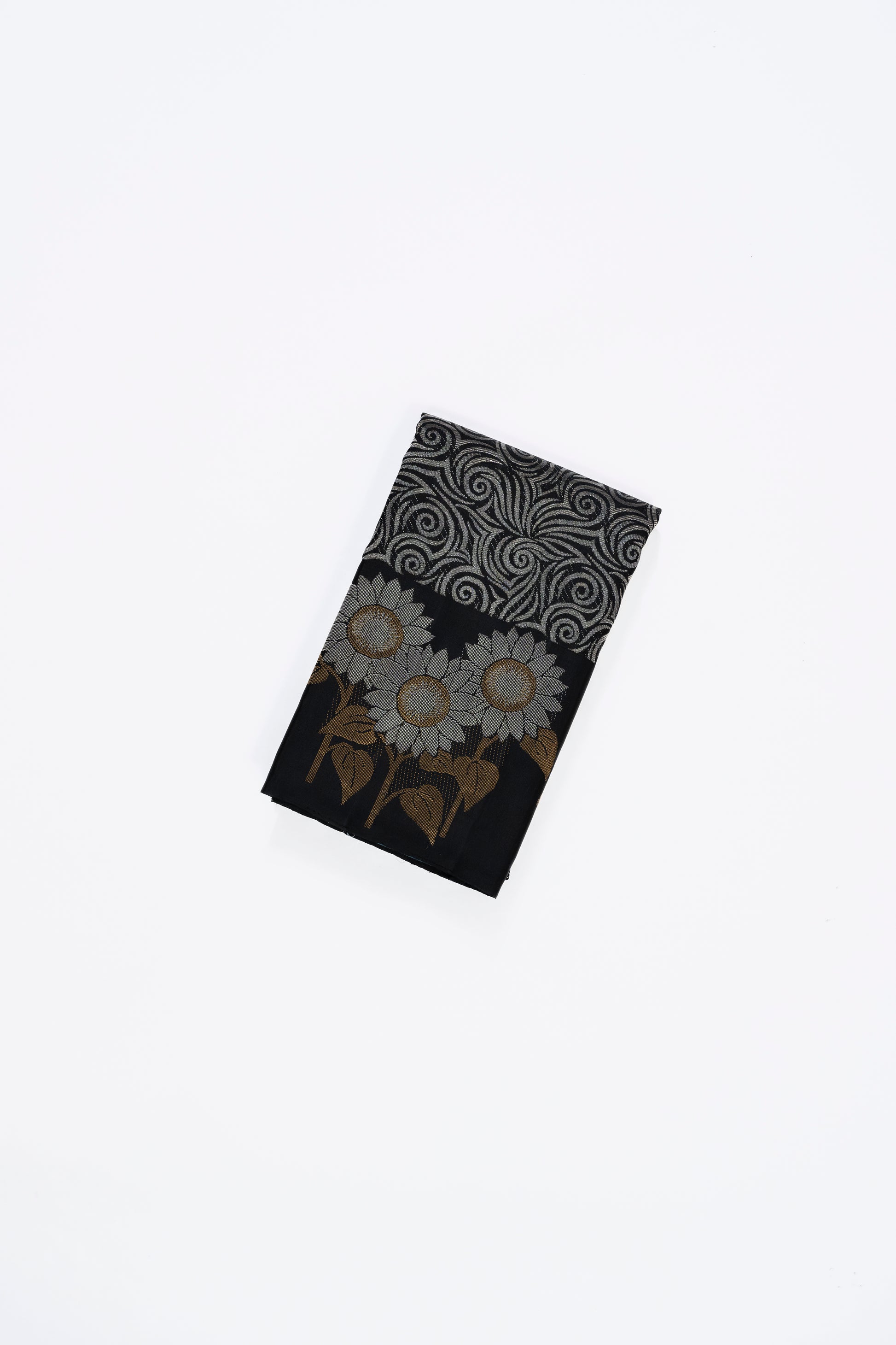 Black & Blue Kanchi Pattu Saree
