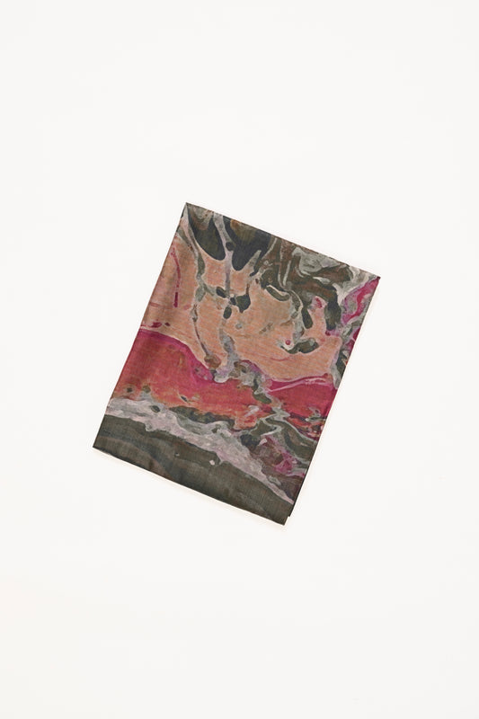 Green Multicolour Printed Bhagalpur Silk Saree