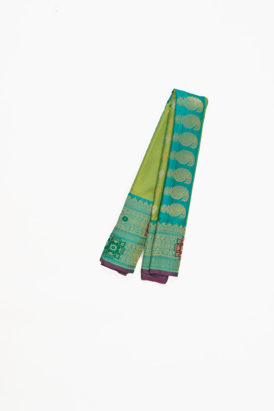 Classic Green Gadwal Pattu Silk Saree